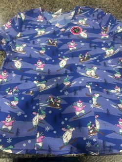 Christmas Scrub Tops, NEW 