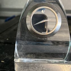 Movado Crystal Desk Clock