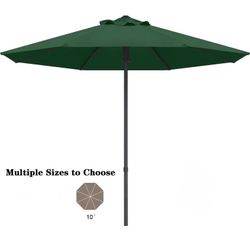 Green 10Ft Outdoor Umbrella