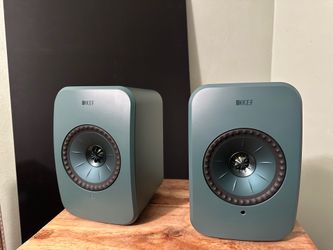 KEF LSX II LT Wireless HiFi Speakers Pair - Sage Green