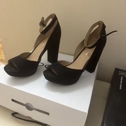 Size 8.5 Black Suede
