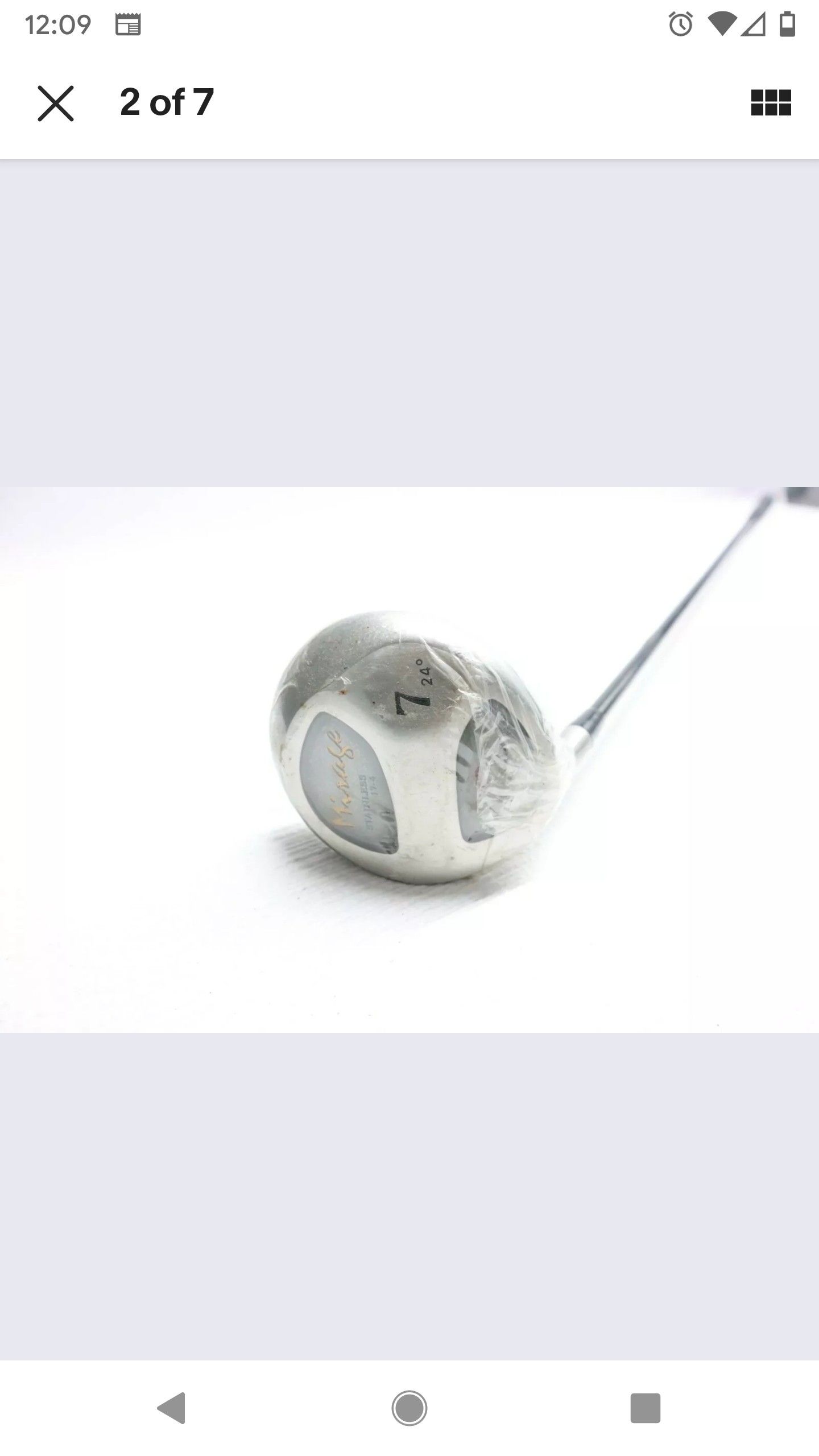 Nice NOS / NEW - Mitsushiba Mirage - 7 24° Wood Golf Club - Left Handed Titanium