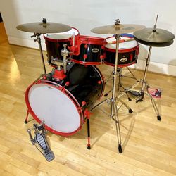 Ddrum Diablo Complete Drum Set 4 Piece Zildjian Sabian Cymbal Stands Throne $375 Cash In Ontario 91762