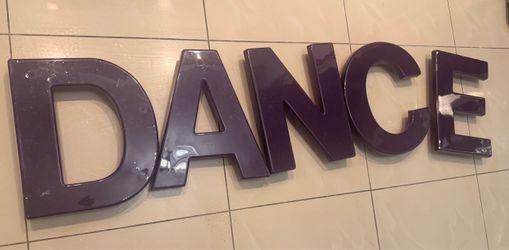 Acrylic Dance letter sign