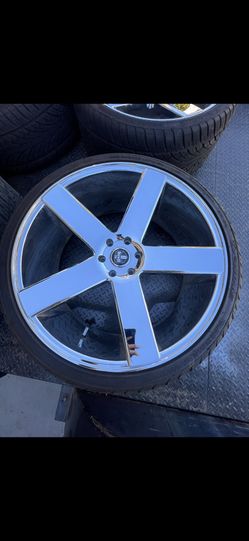 26” Chrome Ballers Dub + Tires & Sensors