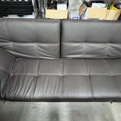 Bonded Leather Futon Sleeper Euro lounger 