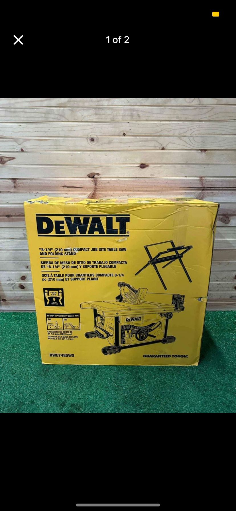 Dewalt 8 1/4" Table Saw Mesa De Sierra Cierra Serrucho Cerrucho LIKE NEW!