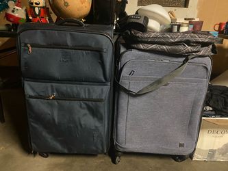 Two Softside Spinner Luggage Suitcases