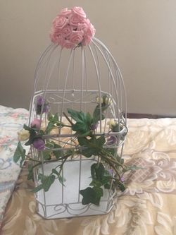 Birdcage gift card holder