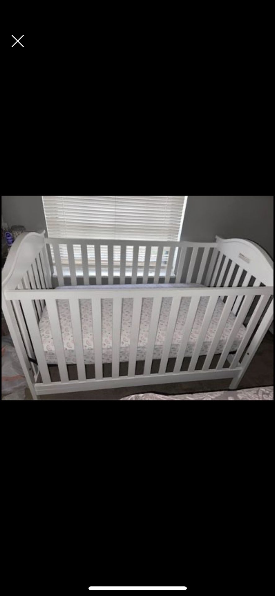 Baby Crib And Changing Table