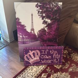 2 Purple Cute Paintings