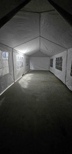 10' x 30' Outdoor Waterproof Gazebo Canopy w/ 6 Removable Sidewalls and 2 Doorways, Heavy Duty Large Tent w/Strong Connection Stakes Ropes for Party