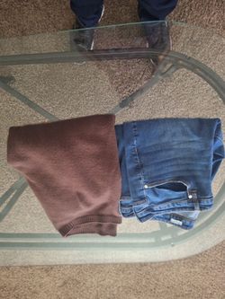 Size 18 w nine west jeans and I  x sweater  for 5 dollars total price