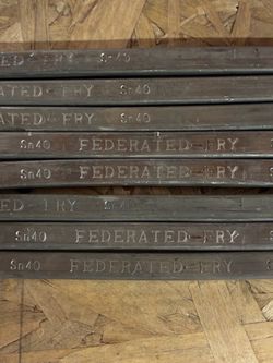 Federated Fry 40/60 Solder 1 Pound Bars