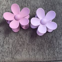 two Purple Claw Clips, 