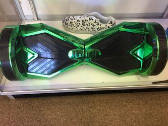 8 inch Bluetooth Hoverboard chrome green