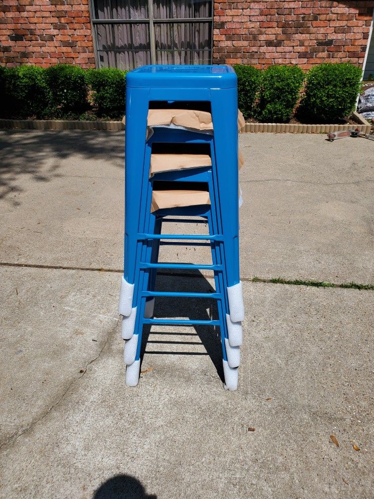 Blue Stool - 4 Stools