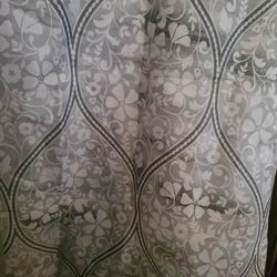 New Showercurtain Waterproof Fabric Gray Tones Used Only For Staging Purposes $5 
