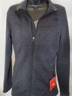 NWT ladies small the North Face dark grey (gray) heather full zip