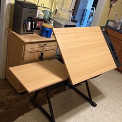 Drafting Board/desk With Drawers 