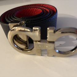 Black and red Reversible S F Belt
