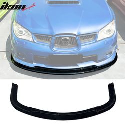 Fits 2006-2007 Subaru Impreza WRX STI Front Bumper Lip Chin Splitter PP Gloss Black