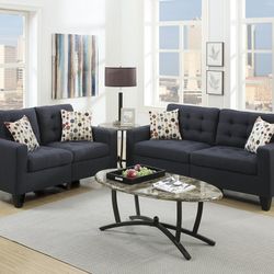 2-piece sofa set crafted in simplicity