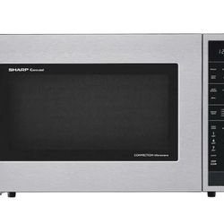 Sharp 1.5 cu. ft. Countertop Convection Microwave in Stainless Steel, Built-In Capable with Sensor Cooking