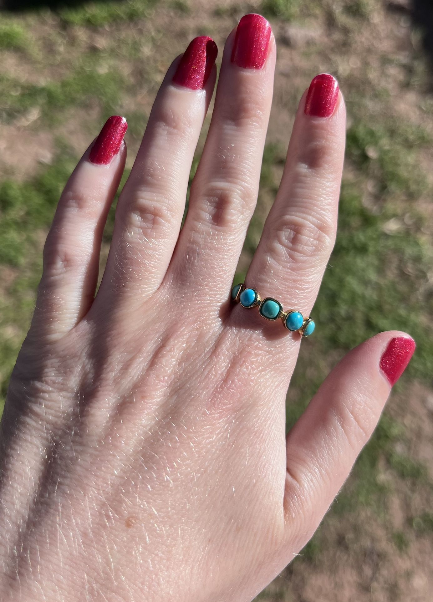 Sleeping Beauty Turquoise Ring 