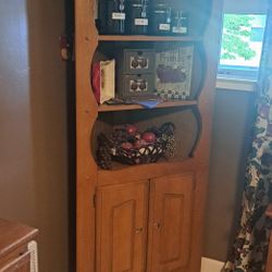 Vintage Corner Cabinet