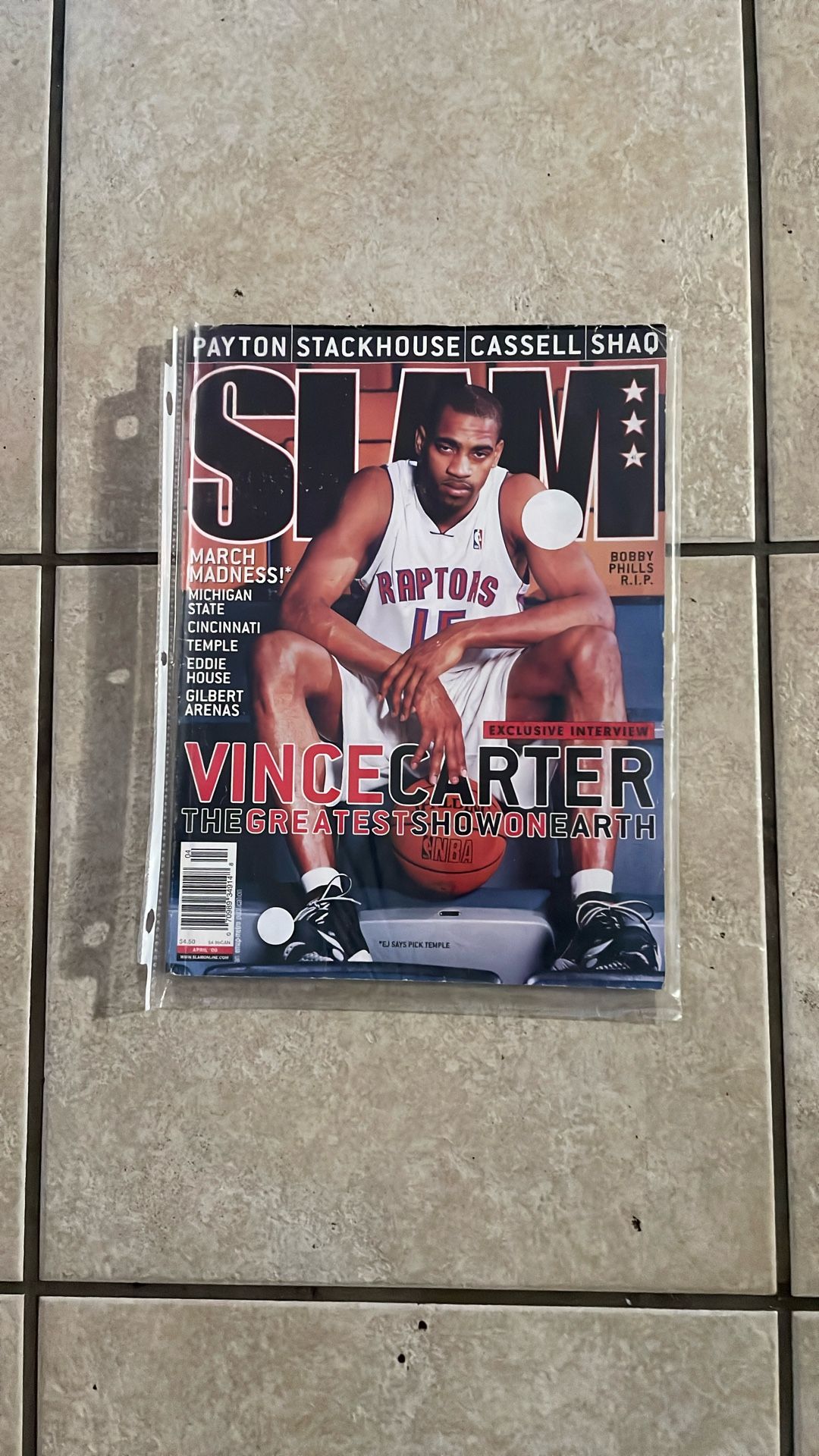 Slam magazine, Vince Carter, shack poster