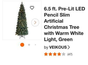6.5ft Slim Christmas Tree