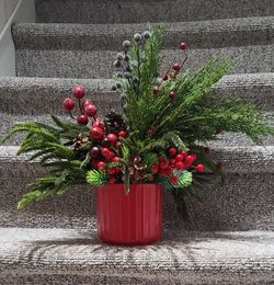 Christmas Holiday Bouquet Real Touch