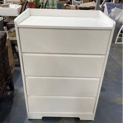 Assembled New 4 Pull-Out Compartments Handleless Storage Cabinet Modern Wooden Storage Unit