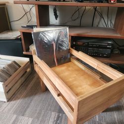 Solid MAPLE Album Caddy 