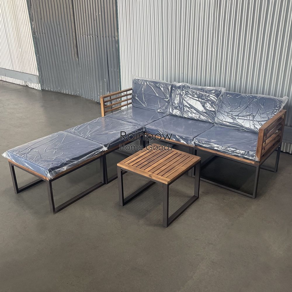 6pc Outdoor Patio Furniture Sectional Set