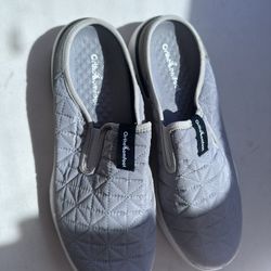 OrthoComfoot Men's Orthopedic Slip-On Loafers Walking Shoes with Arch Support: Comfortable Orthotic Shoes for Plantar Fasciitis, Casual Flat Feet Slip