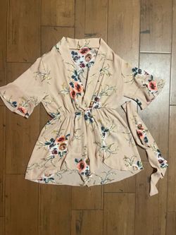 Beige Floral romper