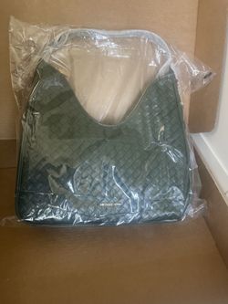New Michael kors Nayla Medium Woven Shoulder Bag moss