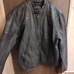 Lucky Brand Leather Jacket Size Medium 