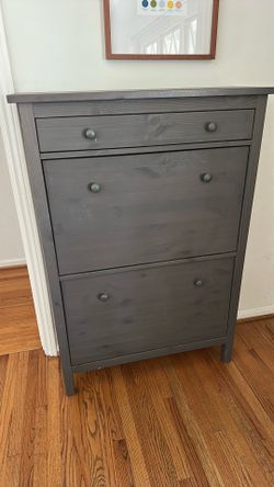💫 Your perfect entryway! Gray Shoe Cabinet - store 12 pairs!  IKEA Gullaberg