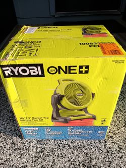 MISTING FAN RYOBI 18V BATTERY AND CHARGER INCLUDED