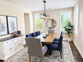 Dining room table and chairs