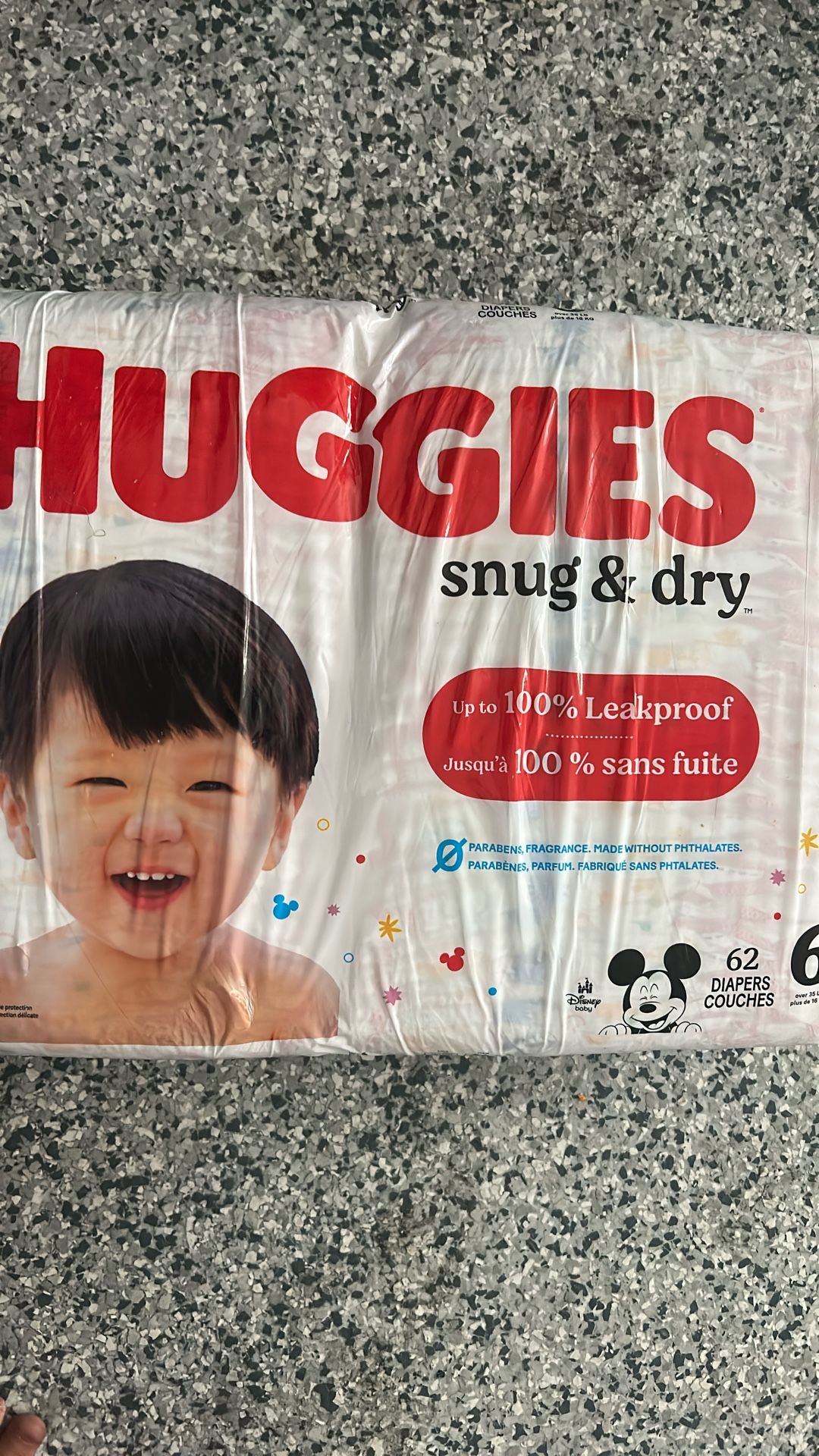Huggies Snug & Dry Diapers Bran New Size 6