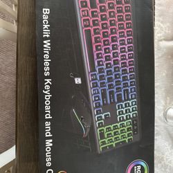 Backlit Keyboard And Mouse 