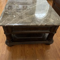 coffee table real marble 