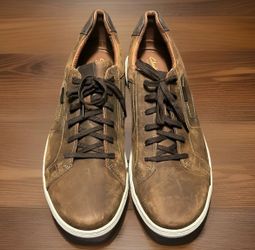 Clarks Men's Mapstone Trail Sneaker, Beeswax Leather Size 14