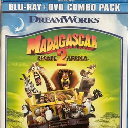 Madagascar  2 Escape Africa DVD and Blu-Ray Combo Pack