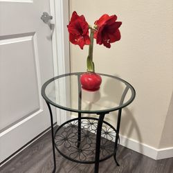 Metal And Glass Table