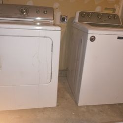Dyer. Microwave Over Top And Free Washing Machine 